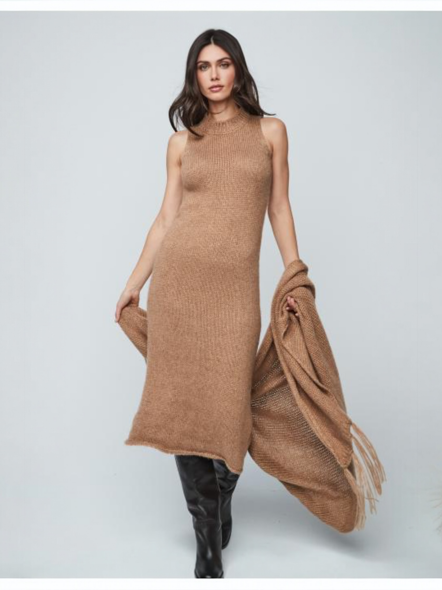VESTIDO NATALIA CAMEL