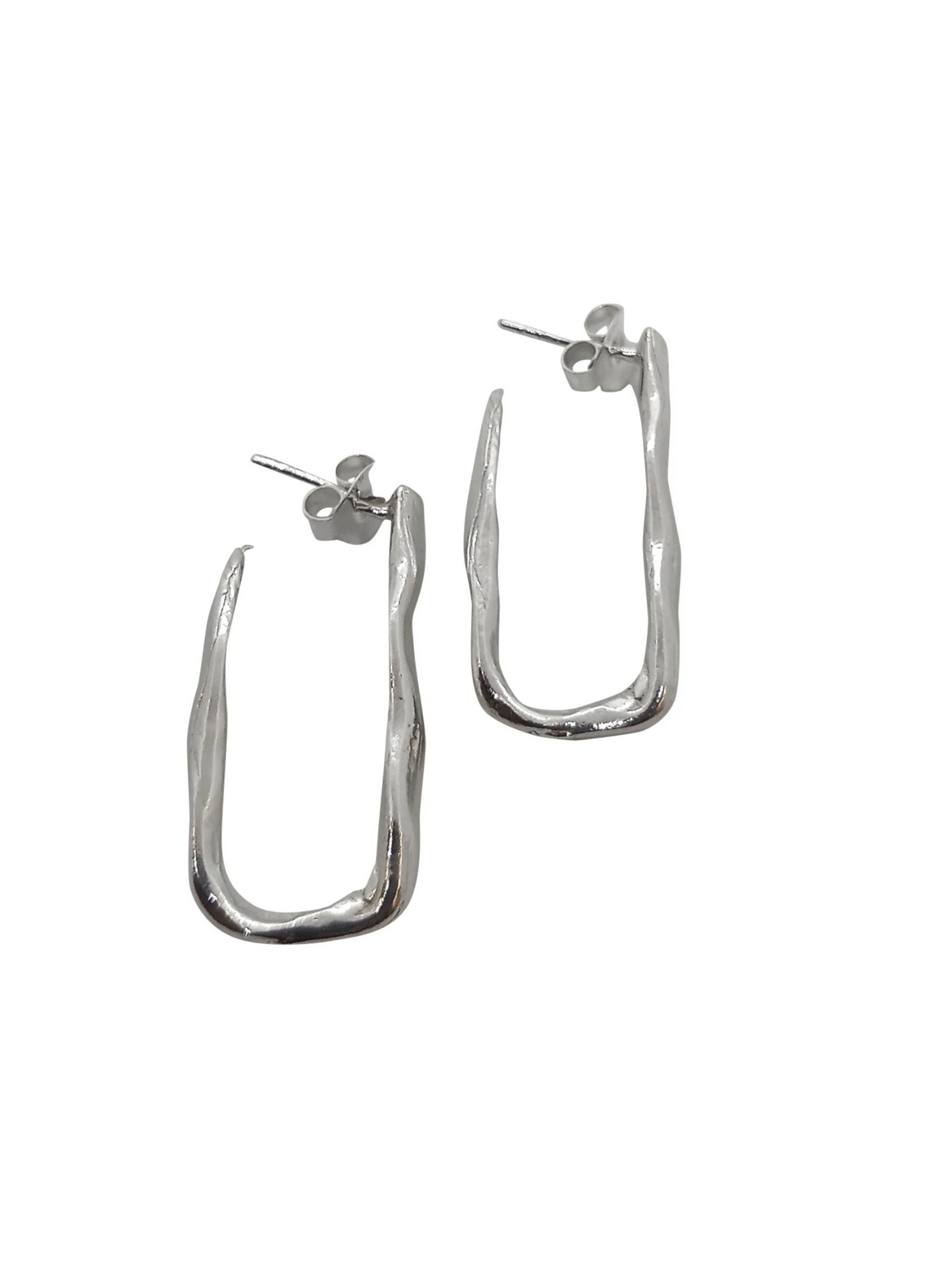 PENDIENTES MAE HOOPS PLATA