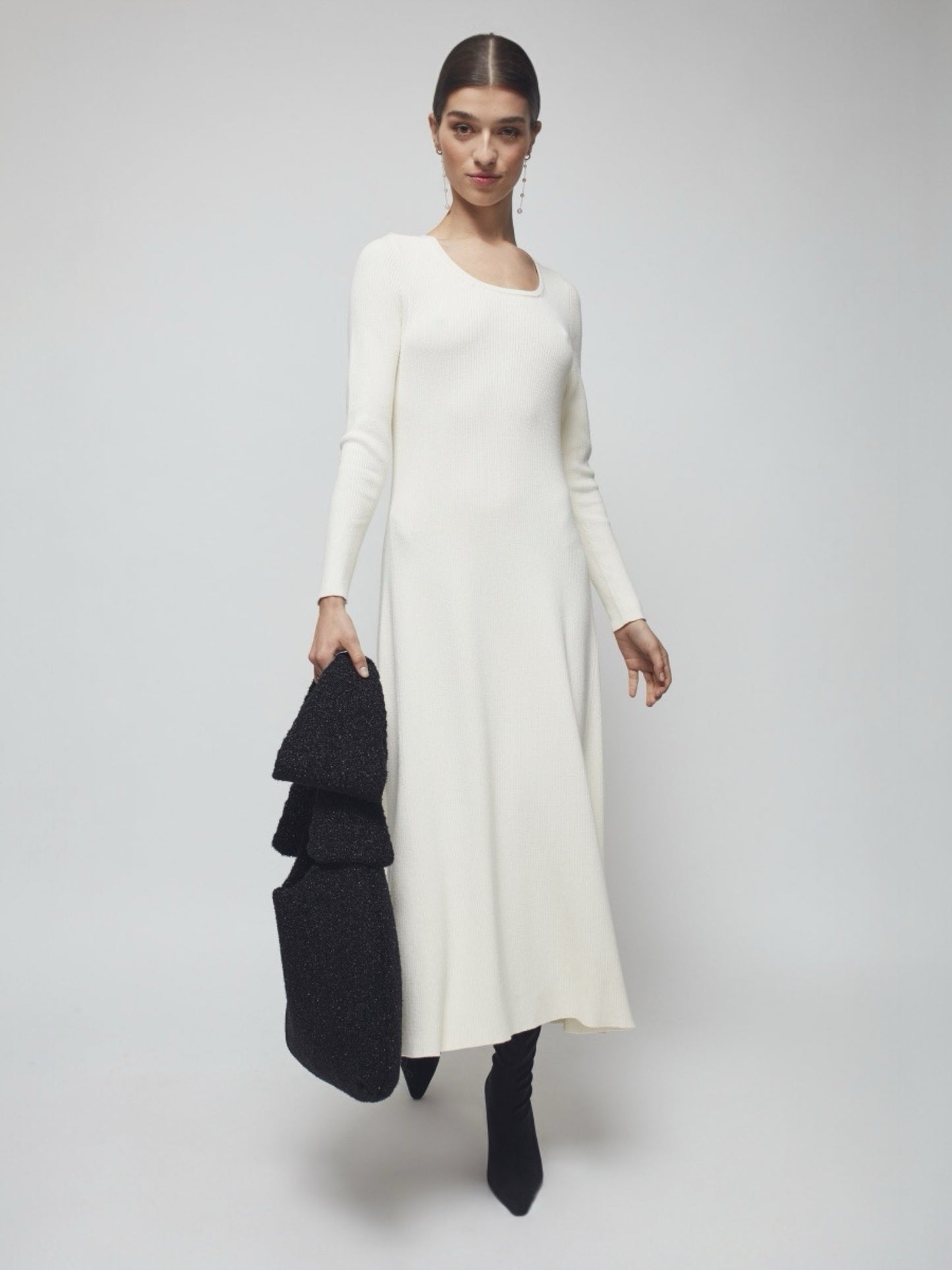VESTIDO EVASÉ ACANALADO