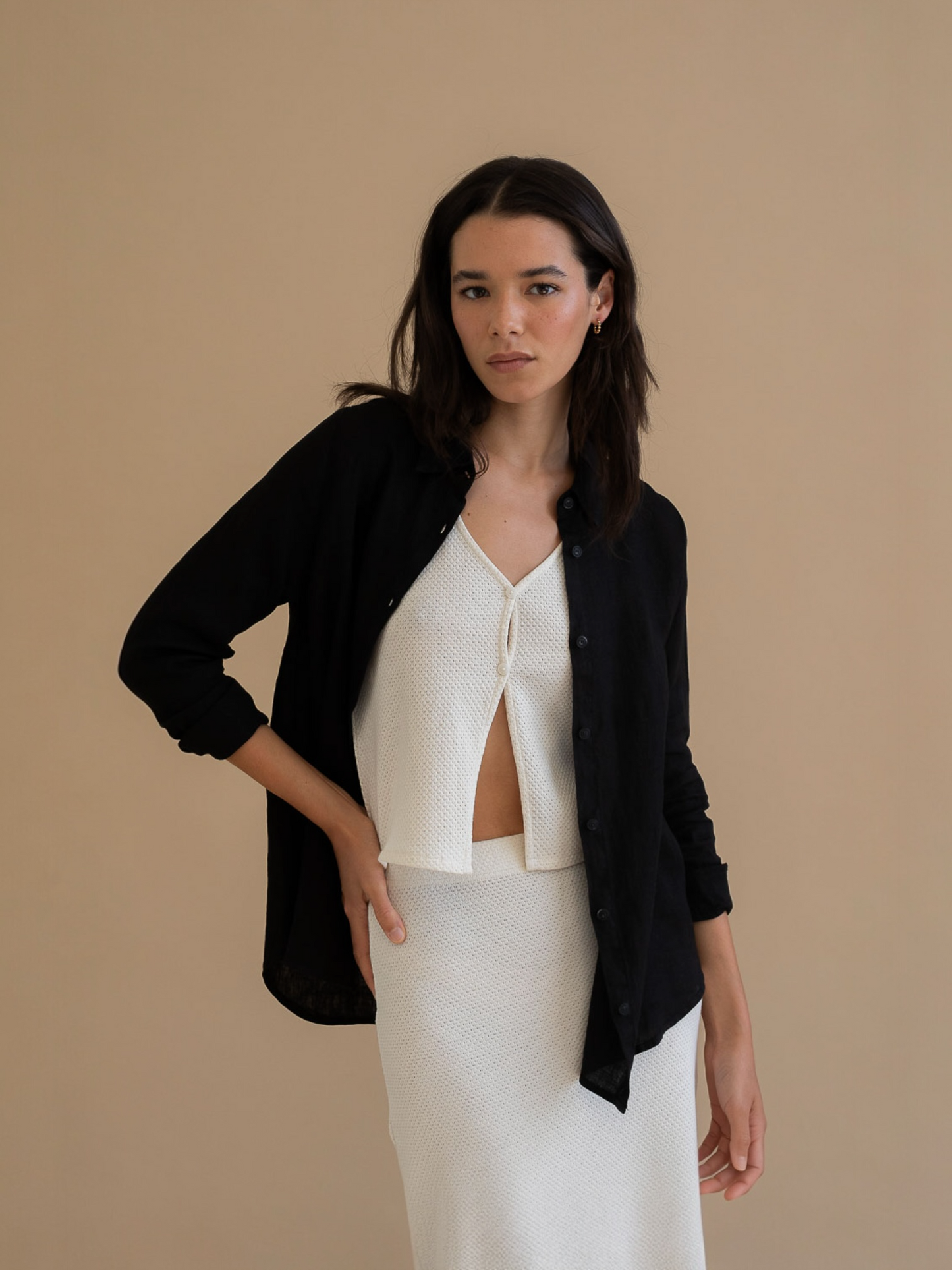 CAMISA AZORES NEGRO