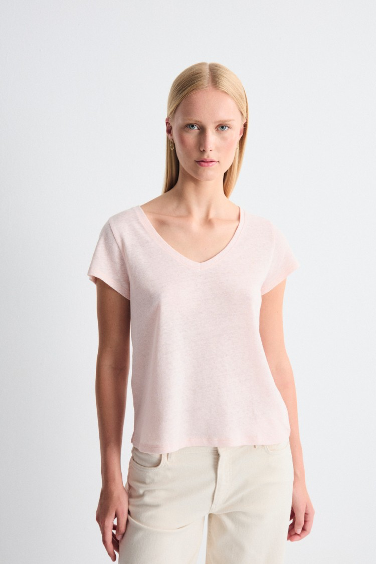 CAMISETA LUZARA ROSA
