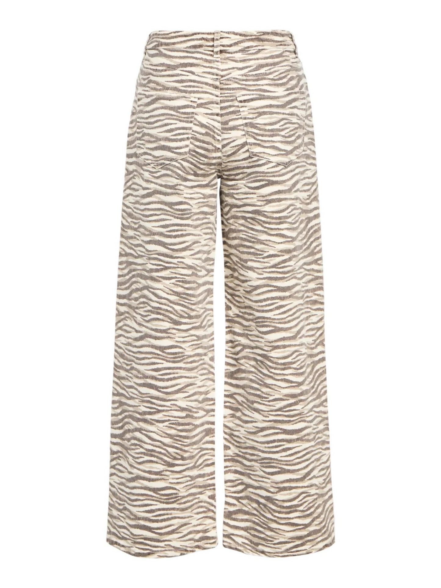 PANTALÓN DENIM RECTO ESTAMPADO CEBRA