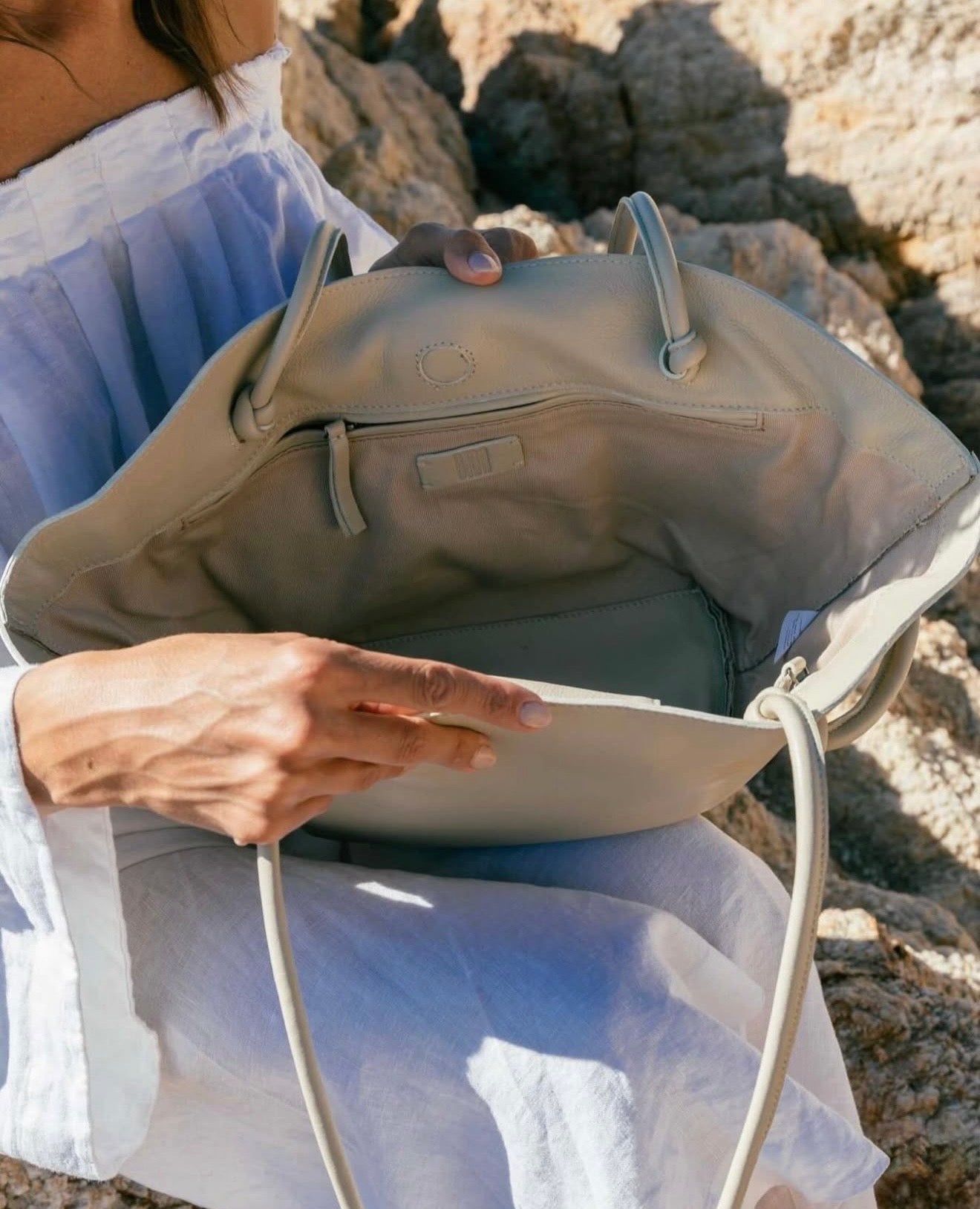 BOLSO DE HOMBRO MINOT DE PIEL CRUDO