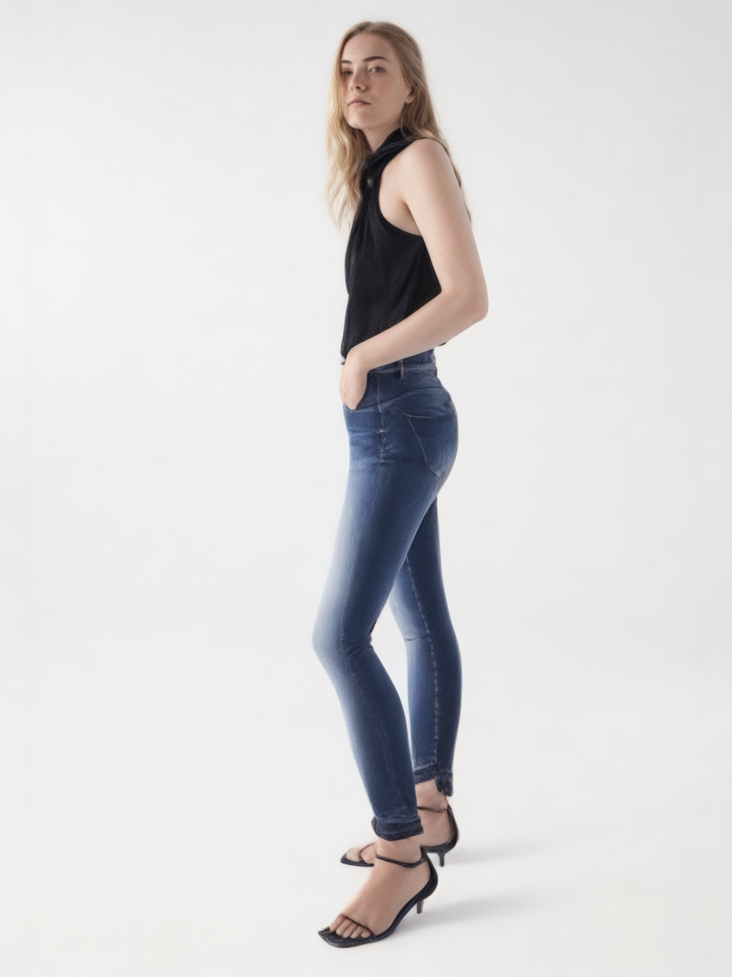 VAQUEROS FAITH PUSH IN CROPPED LAVADO PREMIUM