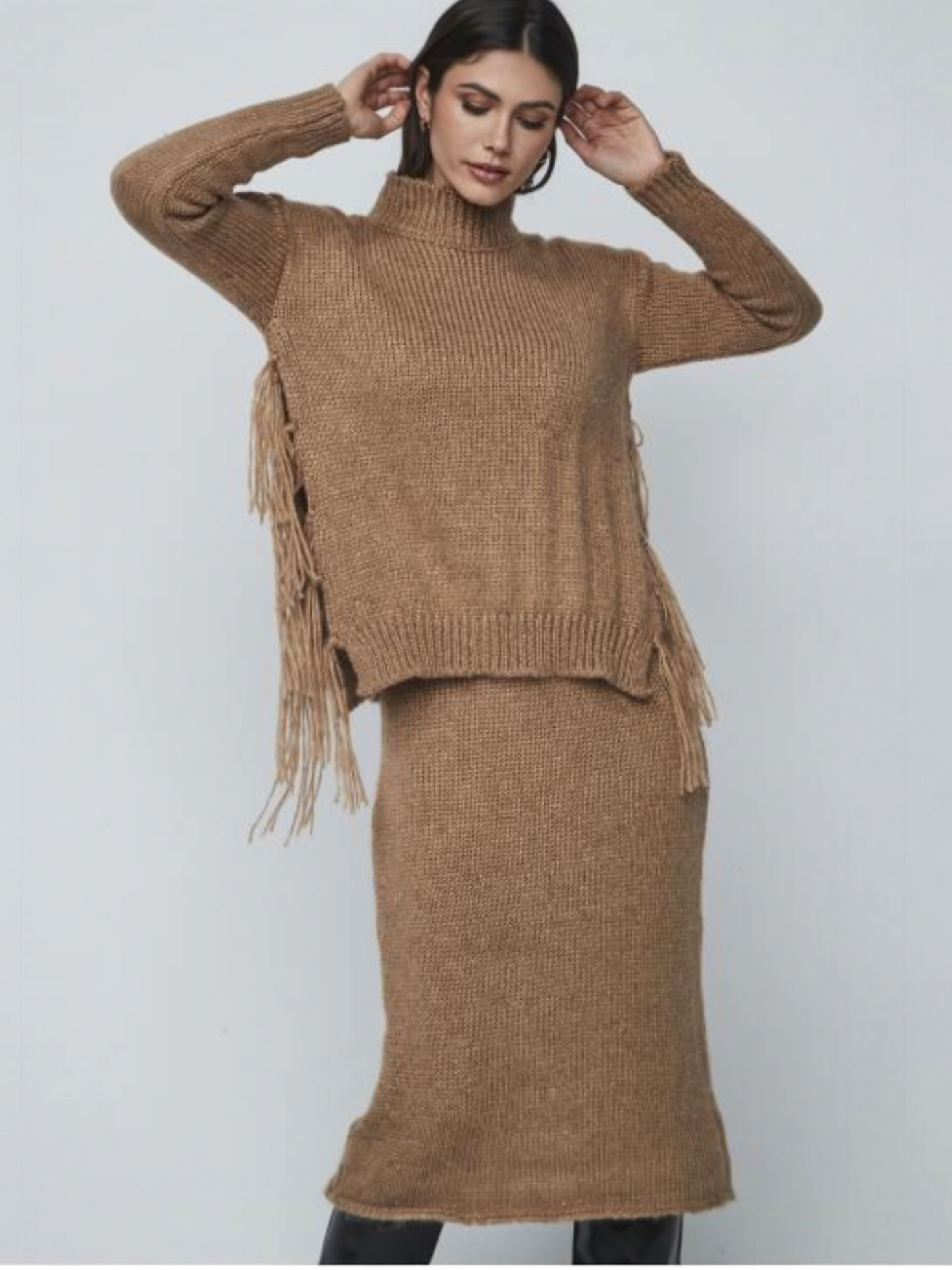 VESTIDO NATALIA CAMEL