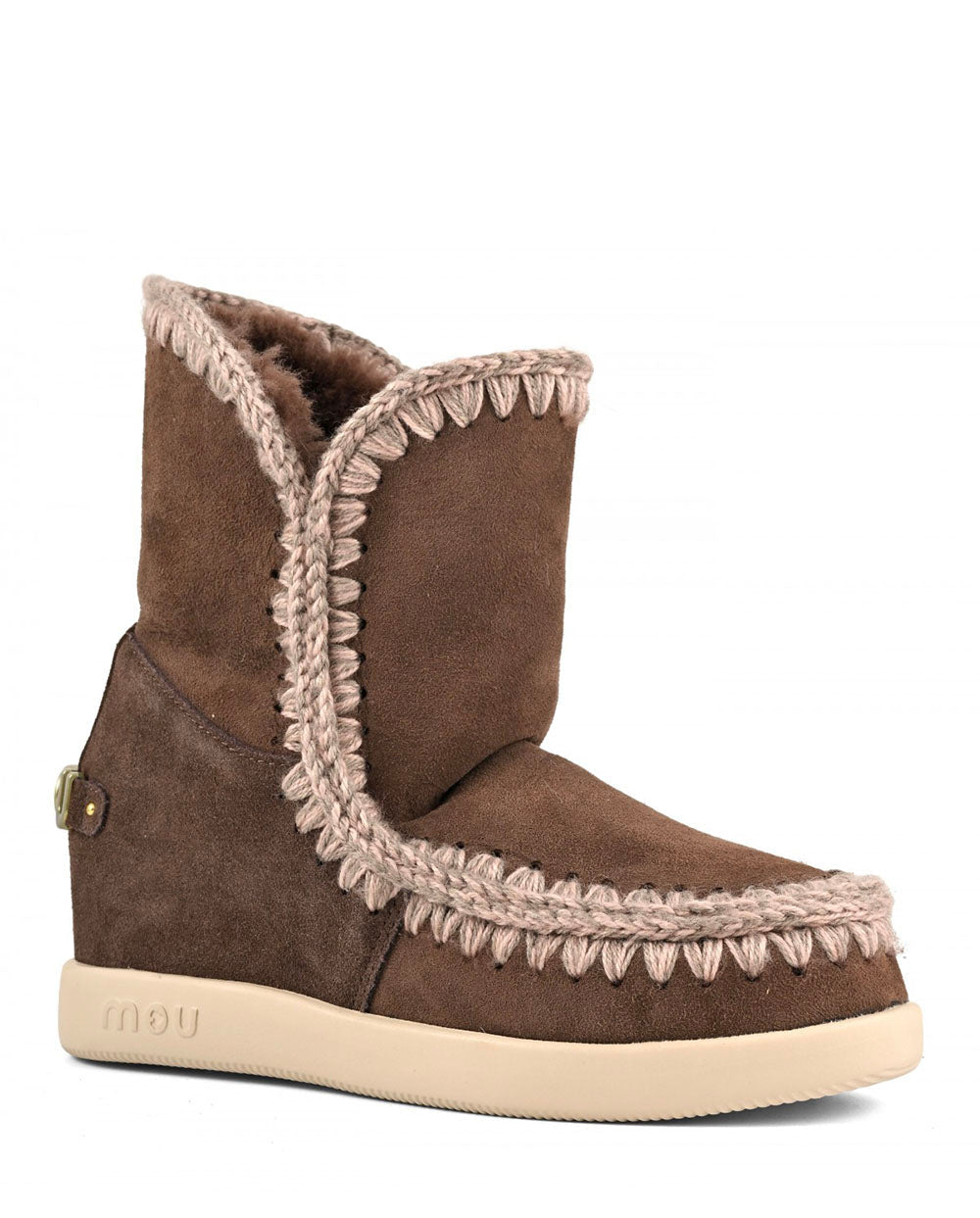 NEW INNER WEDGE SUEDE BROWN PEPPER