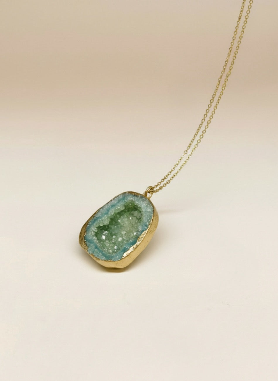 COLGANTE PIEDRA ÁGATA TURQUESA