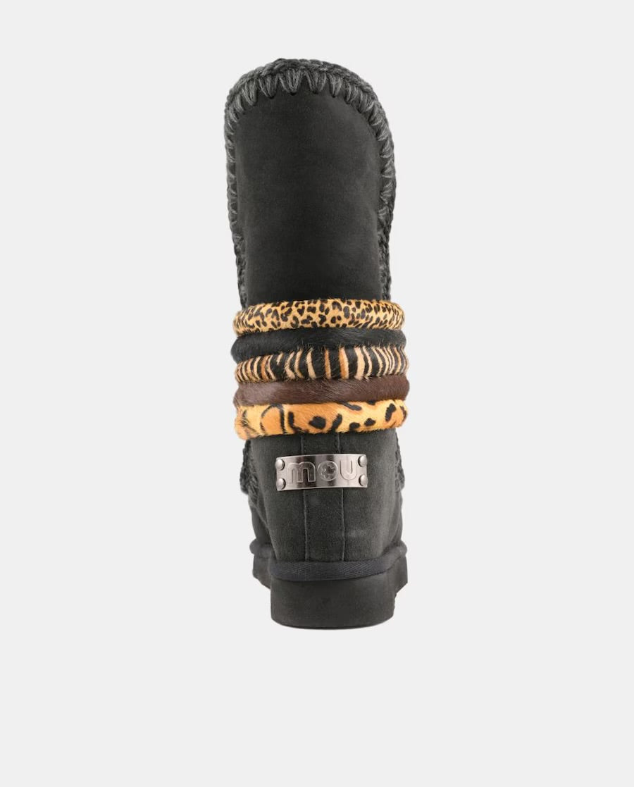 ESKIMO 24 BANGLE PONYSKIN NEGRO