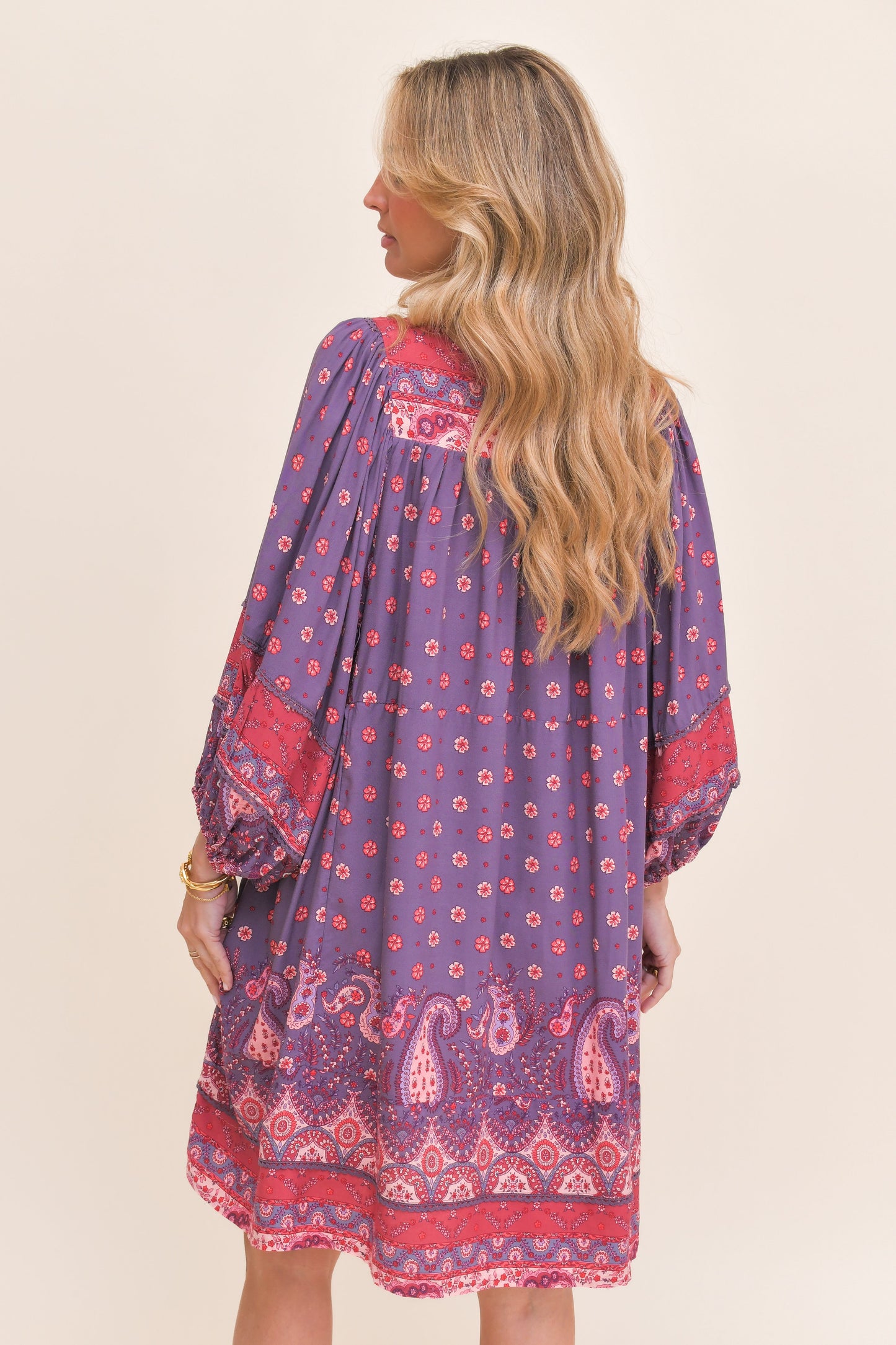 VESTIDO MIDI ADELA ROSEWOOD