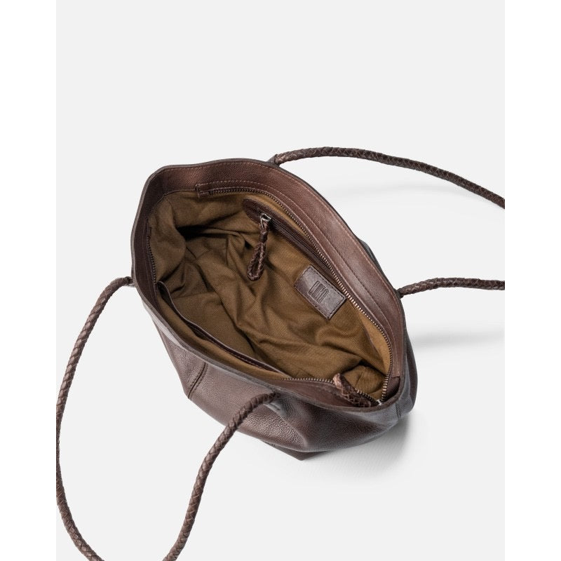 BOLSO DE HOMBRO SOMERVILLE DE PIEL MARRÓN OSCURO