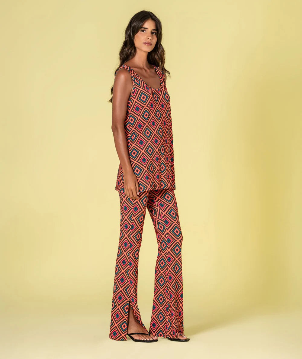 PANTALÓN ESTAMPADO ÉTNICO