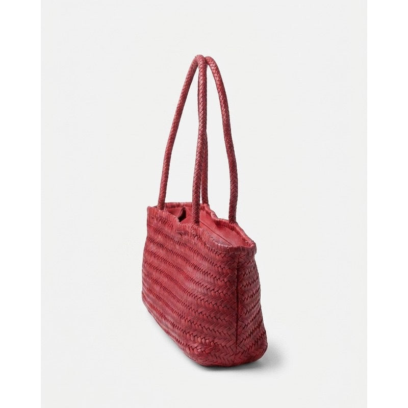 BOLSO DE HOMBRO PERKINS DE PIEL ROJO
