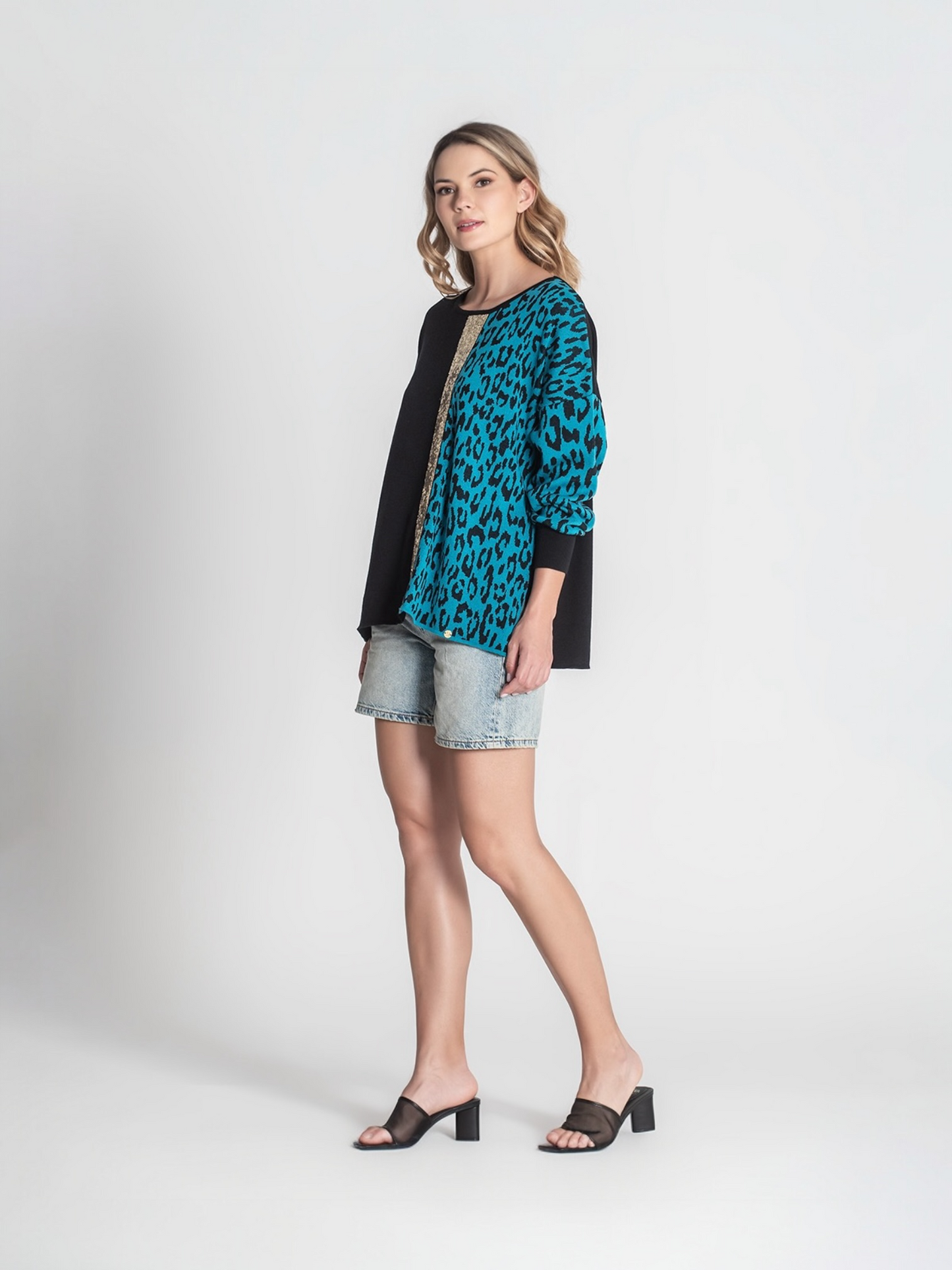 JERSEY ANIMAL PRINT NEGRO