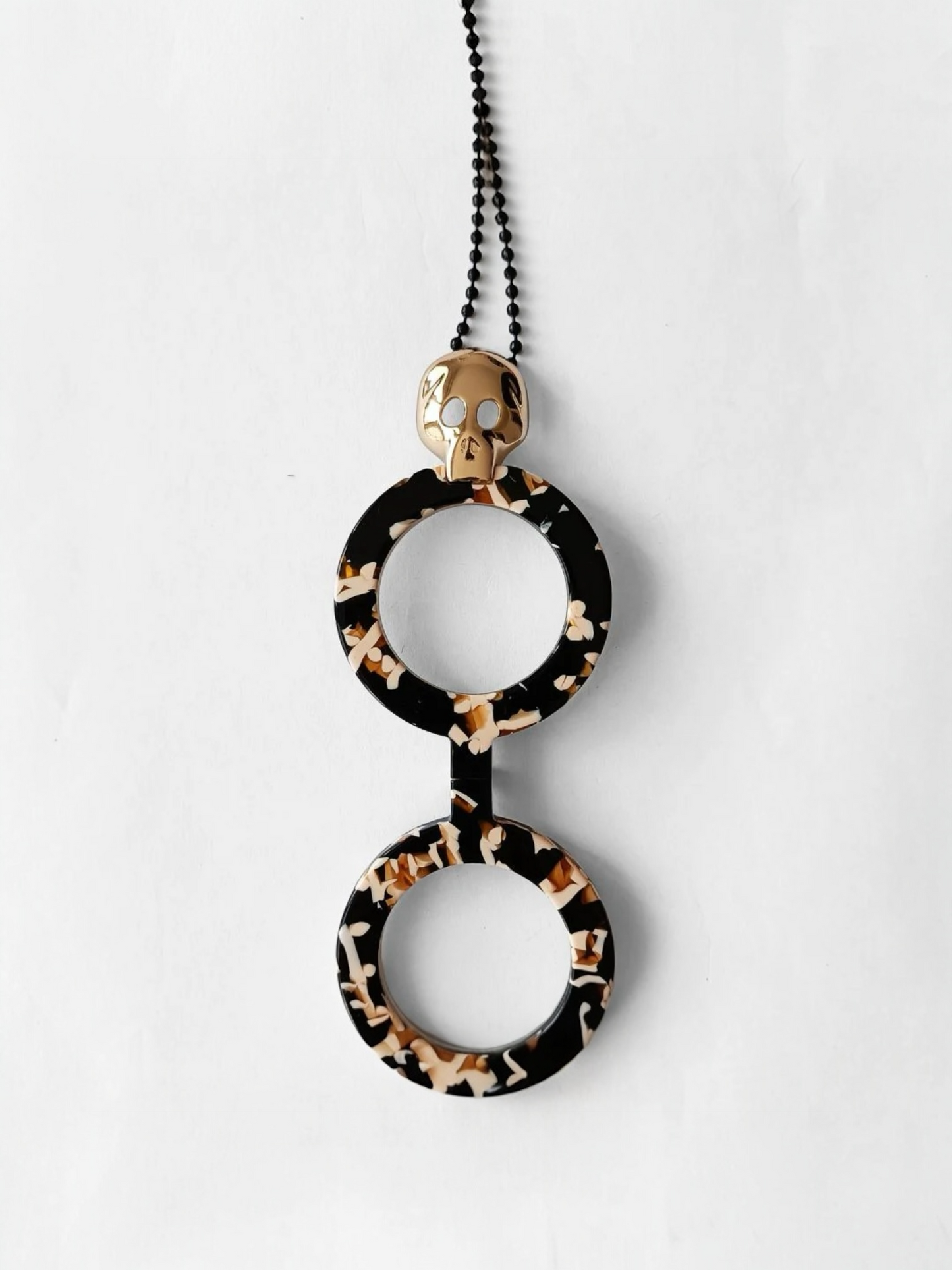COLGANTE-GAFAS CALAVERA JASPE