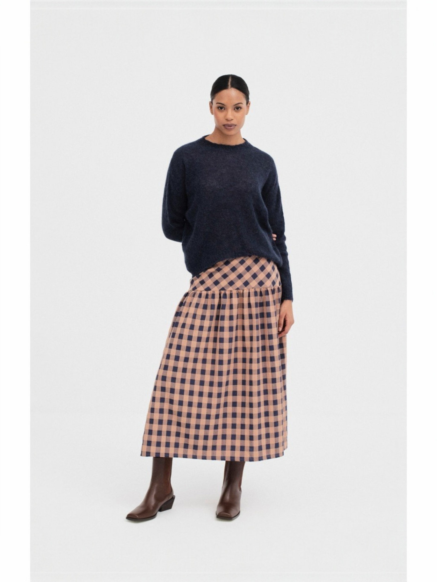 FALDA MARYLEBONE NAVY