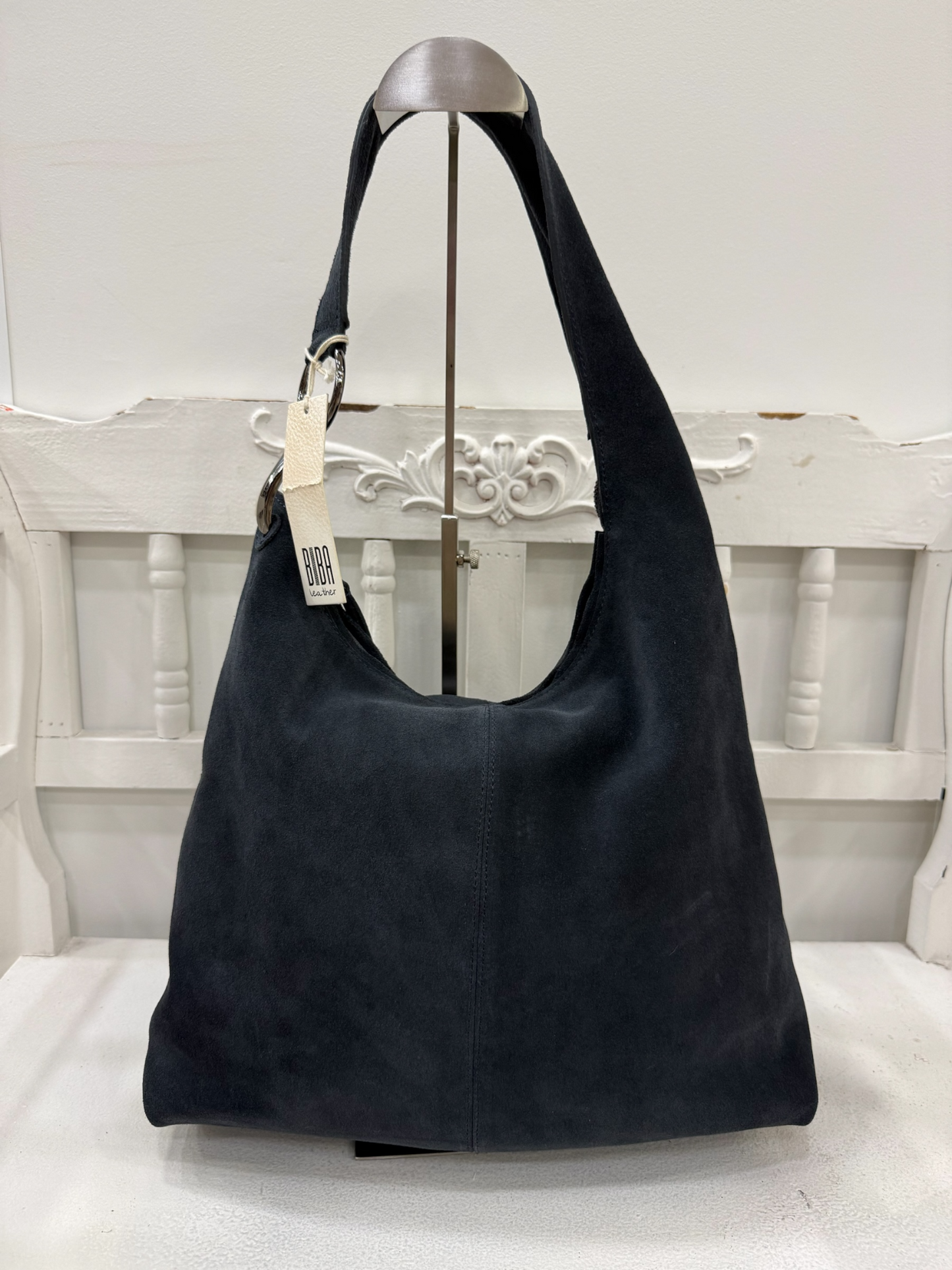 BOLSO DE HOMBRO JACKPOT DE PIEL AZUL BIBA