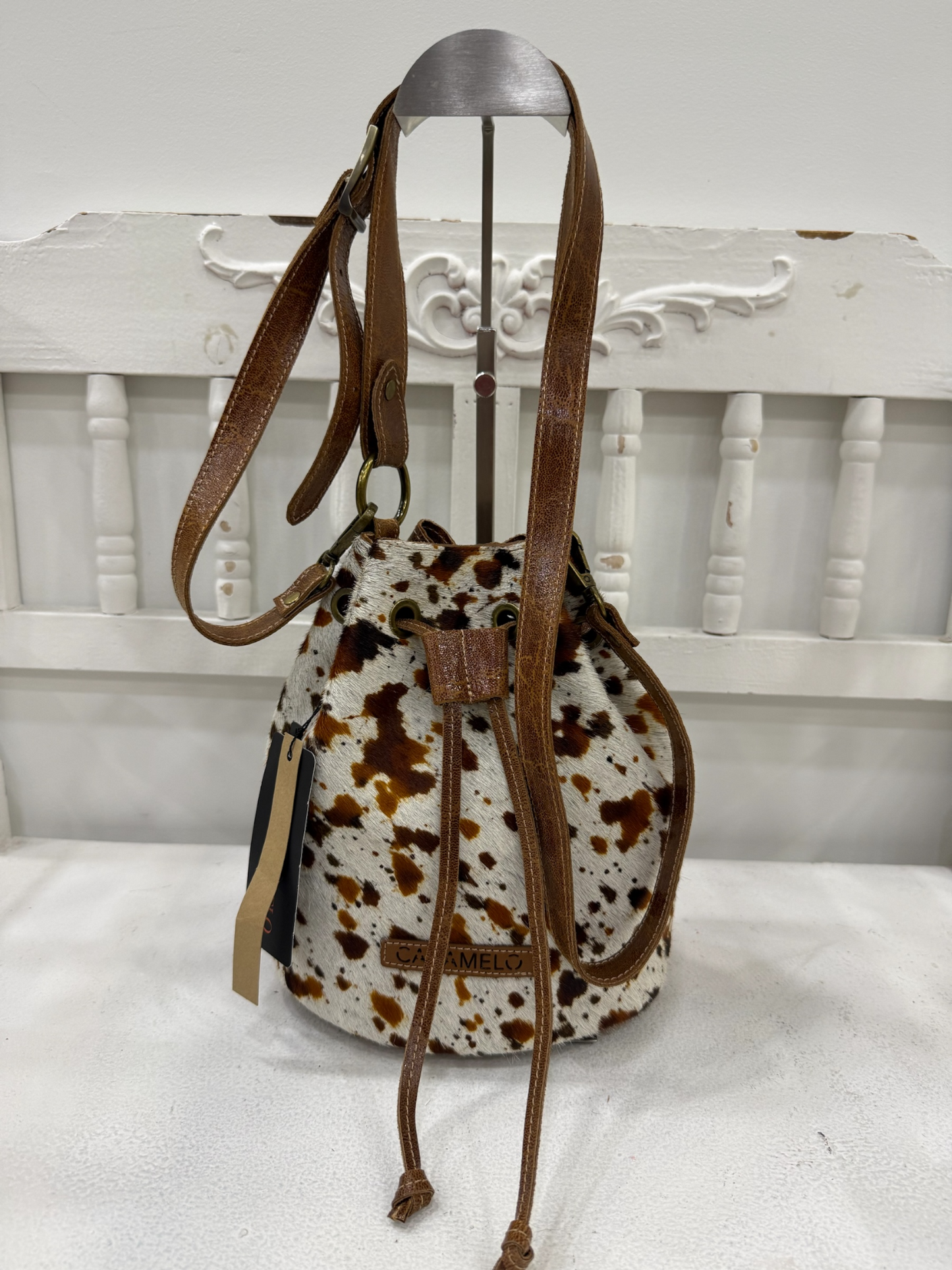 BOLSO PIEL ANIMAL PRINT VACA