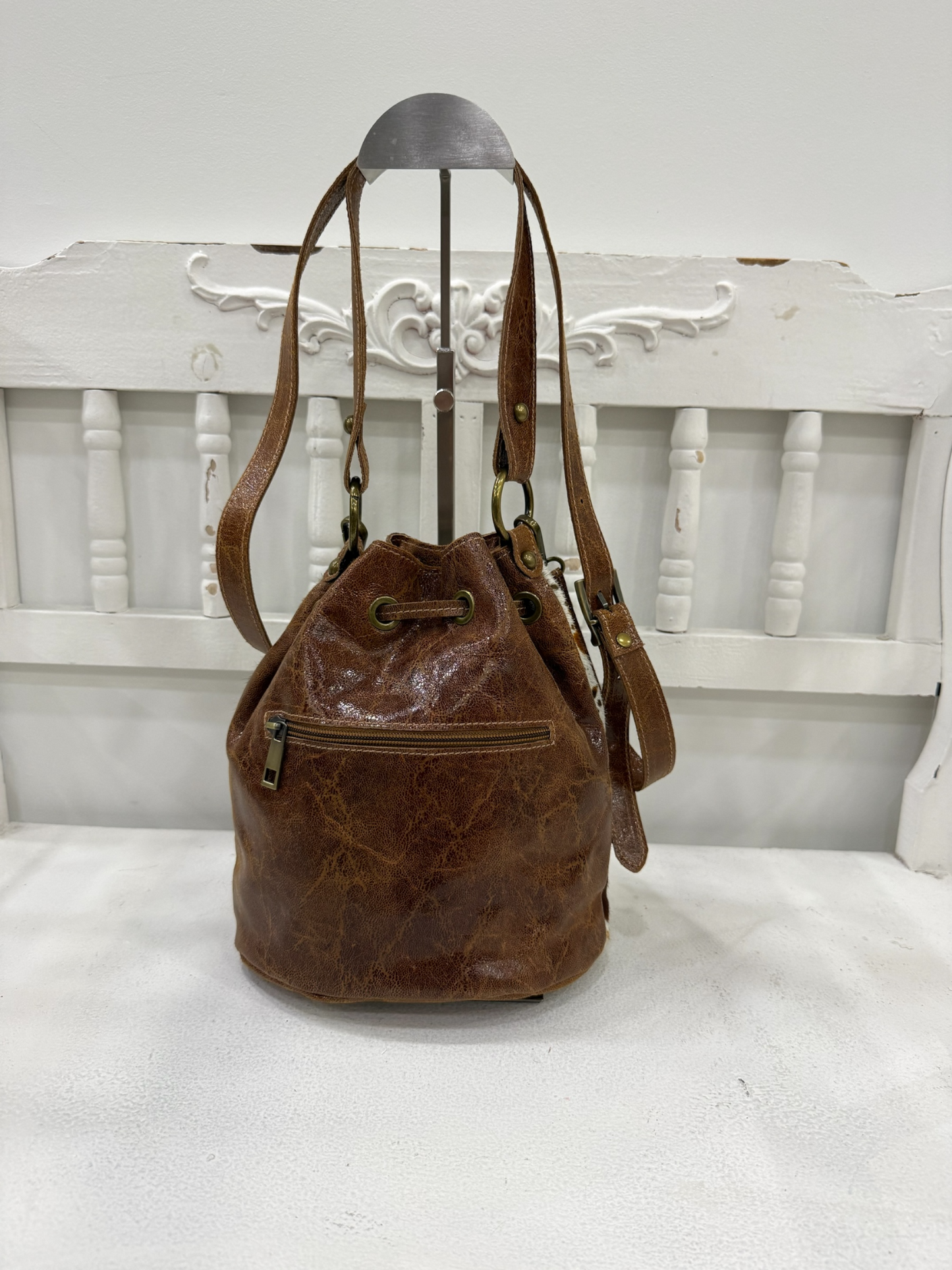 BOLSO PIEL ANIMAL PRINT VACA