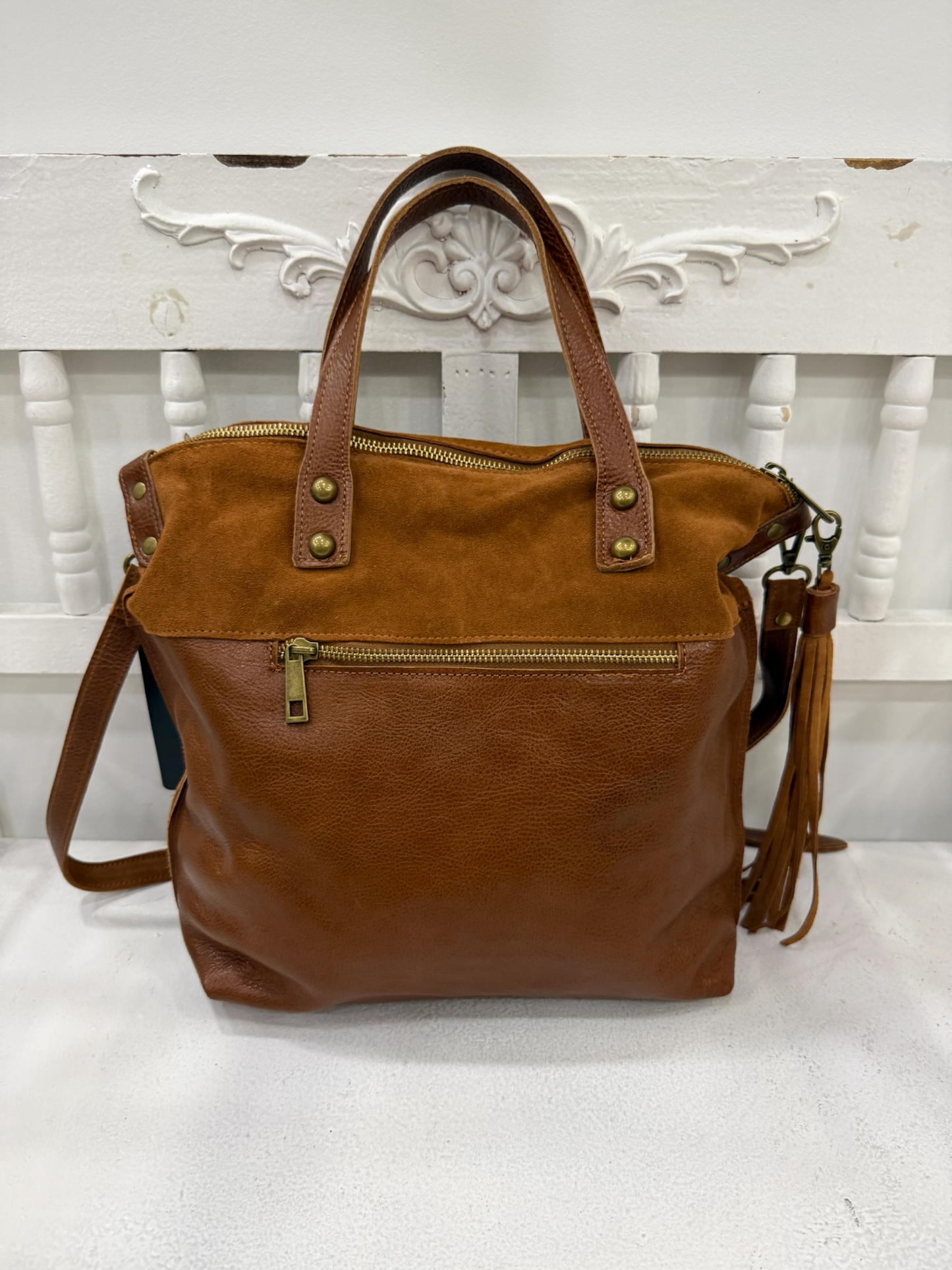 BOLSO DE MANO TRAVIATA SERRAJE/CUERO