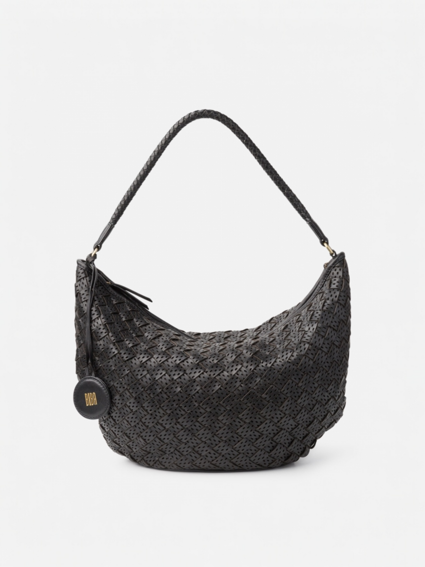 BOLSO DE HOMBRO MONOWI DE PIEL NEGRO
