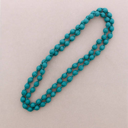 Collar Largo Bolas Forradas Tela 160Cm (A): Rosa