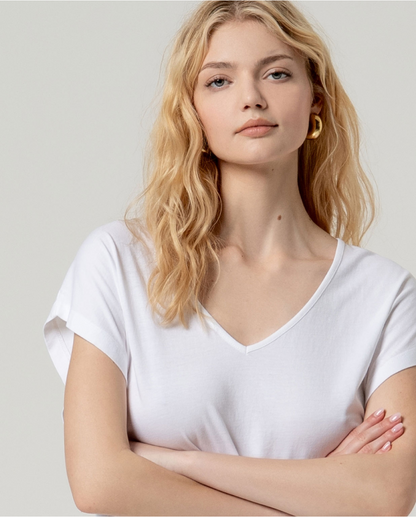 CAMISETA BÁSICA ALGODÓN ORGÁNICO BLANCO