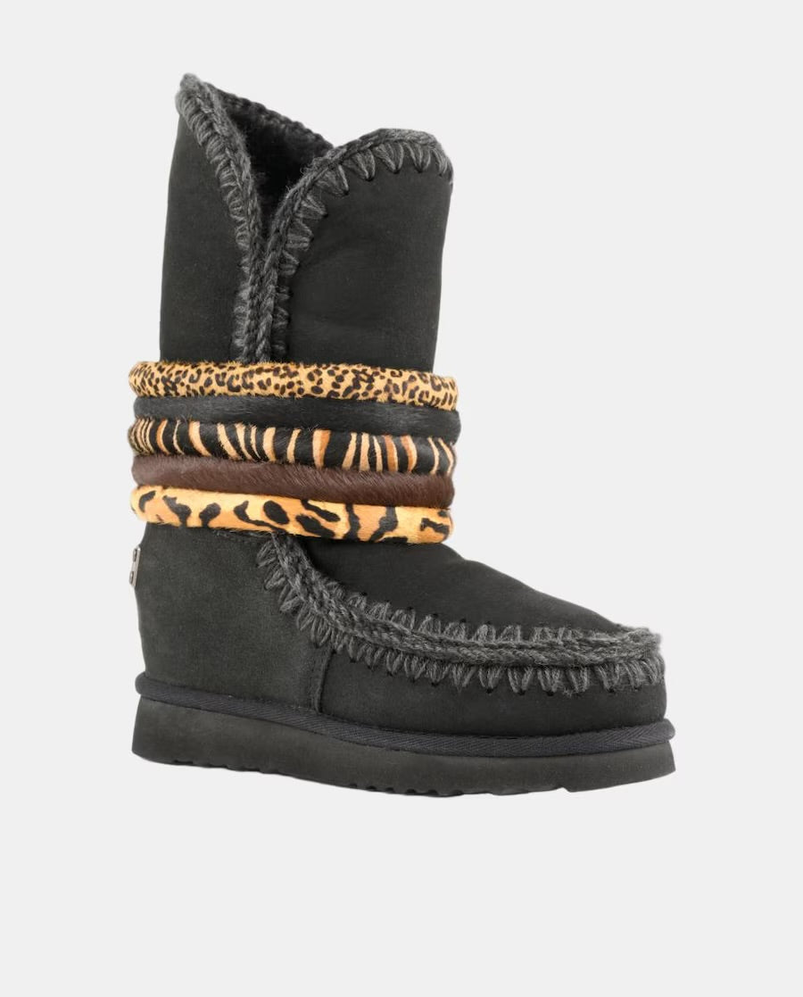 ESKIMO 24 BANGLE PONYSKIN NEGRO