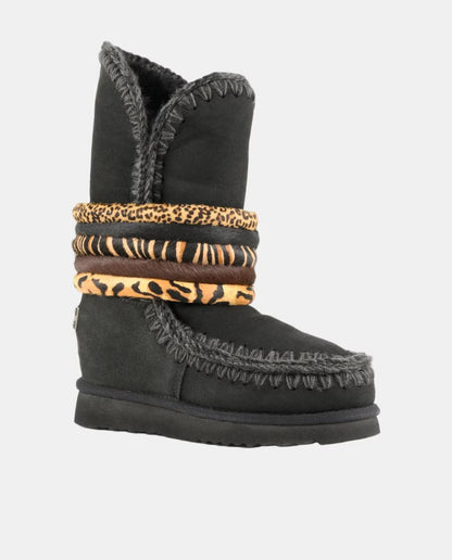 ESKIMO 24 BANGLE PONYSKIN NEGRO