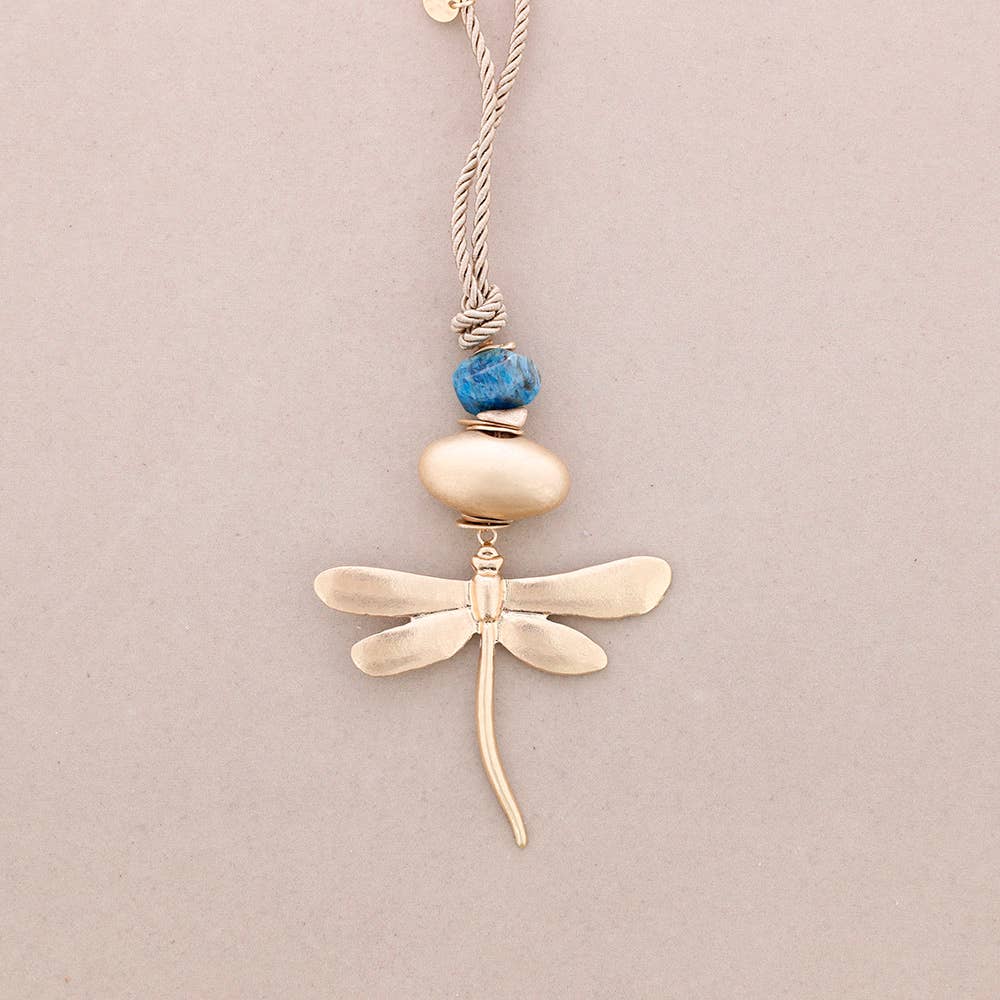 COLLAR LIBÉLULA AZUL