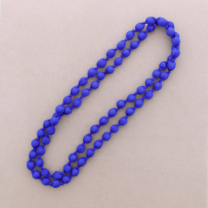 Collar Largo Bolas Forradas Tela 160Cm (A): Rosa