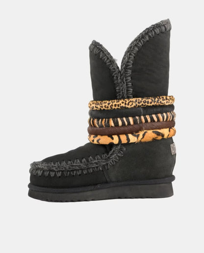 ESKIMO 24 BANGLE PONYSKIN NEGRO