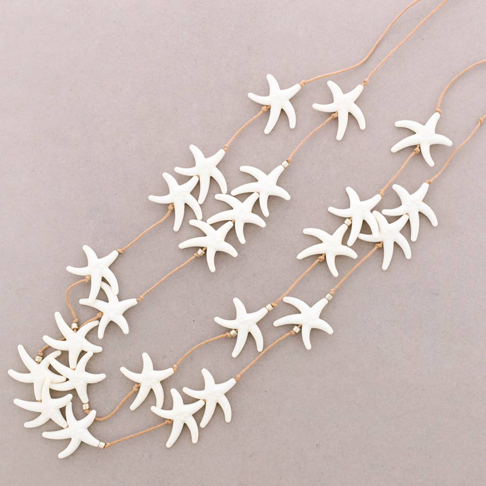 COLLAR ESTRELLAS BEIGE