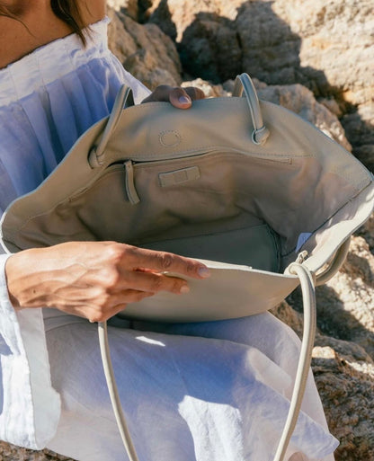 BOLSO DE HOMBRO MINOT DE PIEL CRUDO