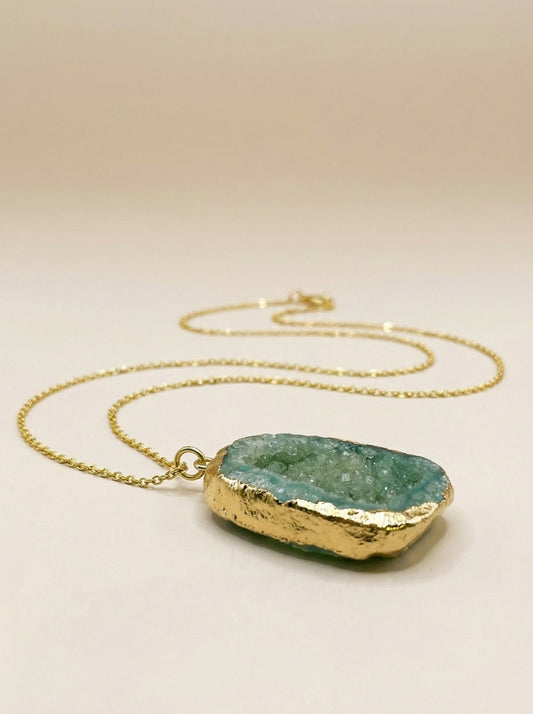COLGANTE PIEDRA ÁGATA TURQUESA