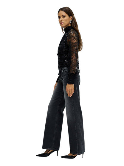 BLUSA LENTEJUELAS NEGRO