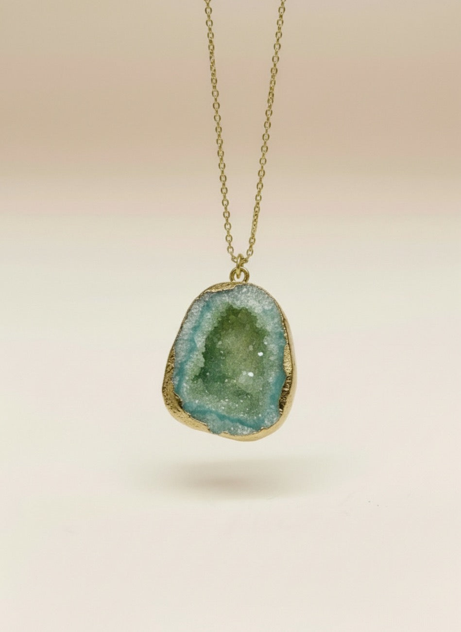 COLGANTE PIEDRA ÁGATA TURQUESA