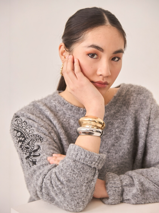 BRAZALETE METAL GOLD