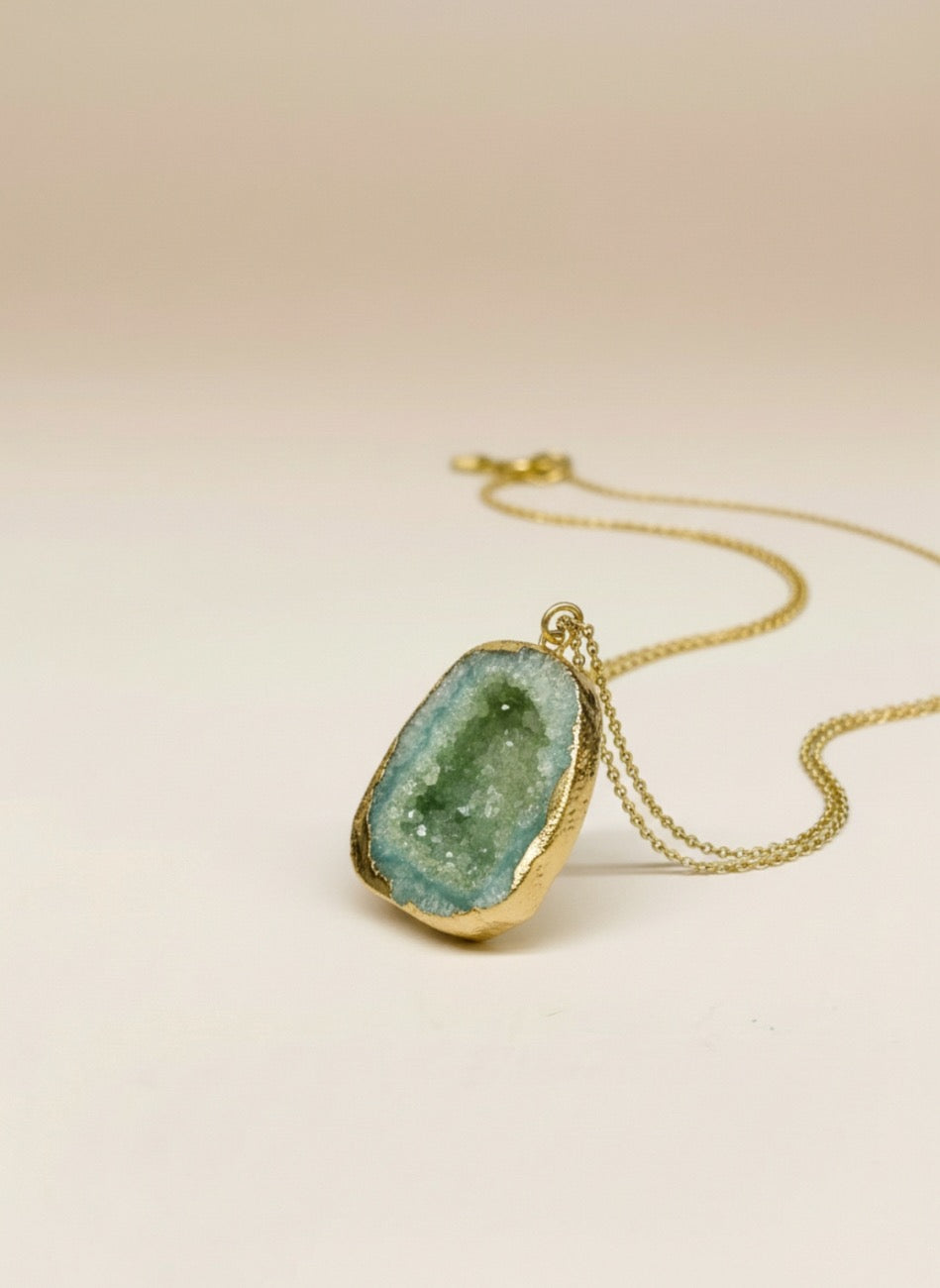 COLGANTE PIEDRA ÁGATA TURQUESA
