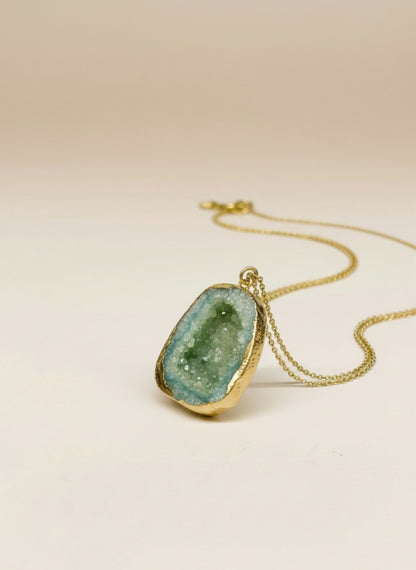COLGANTE PIEDRA ÁGATA TURQUESA
