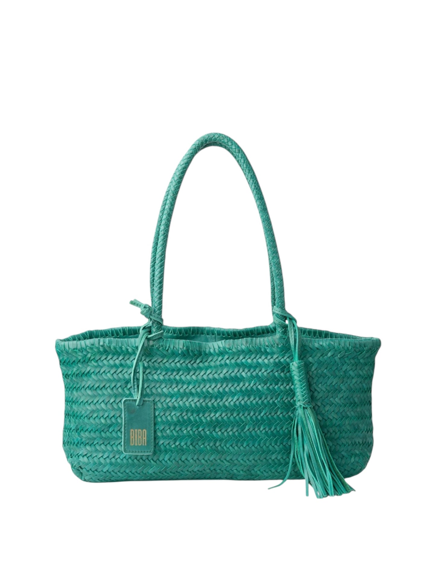 BOLSO DE HOMBRO PERKINS DE PIEL VERDE