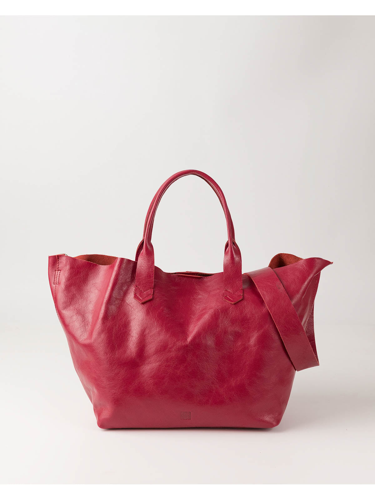 BOLSO DE MANO BELOIT DE PIEL FUCSIA