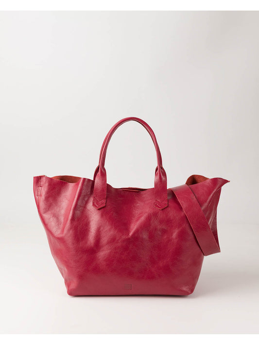 BOLSO DE MANO BELOIT DE PIEL FUCSIA