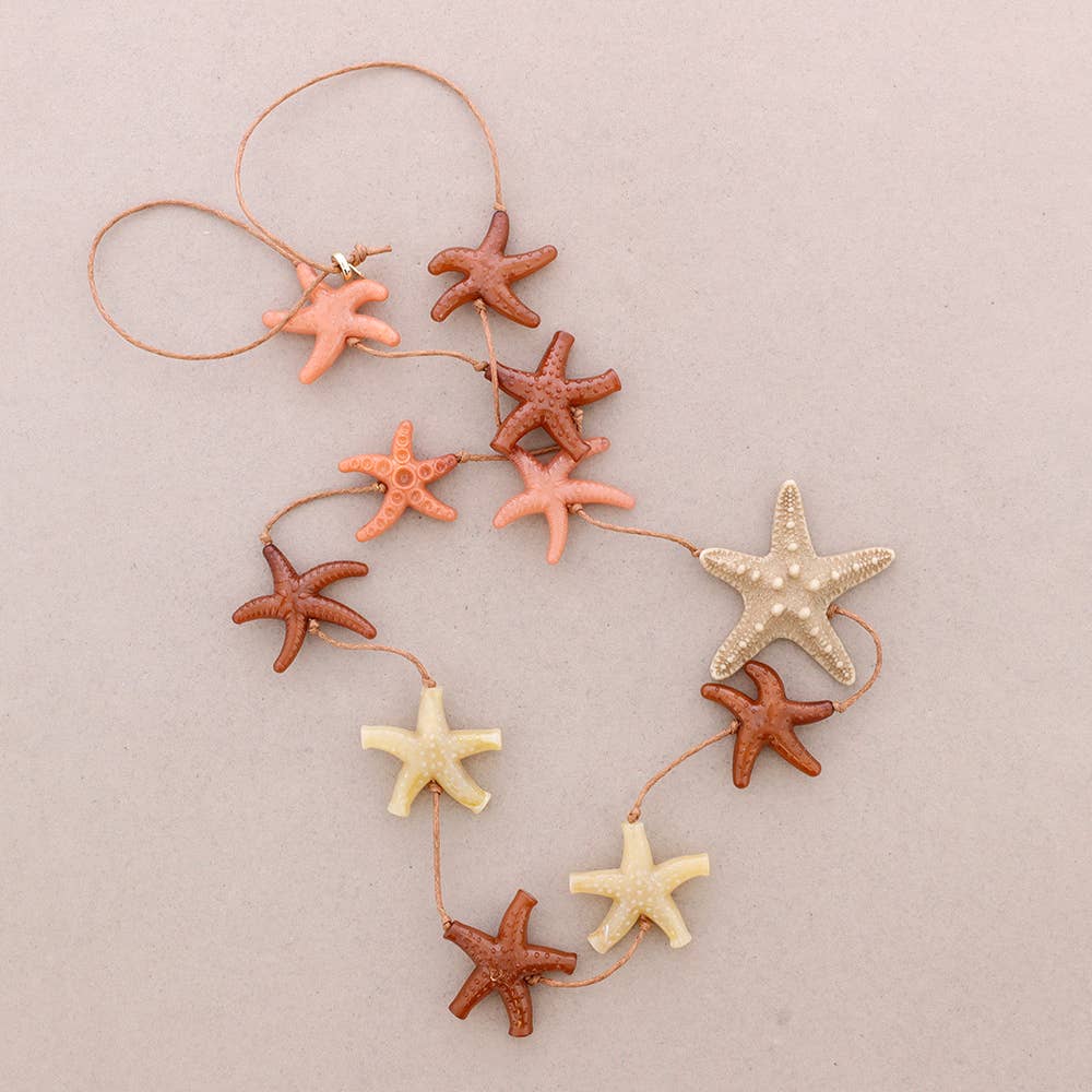 COLLAR ESTRELLAS NATURAL