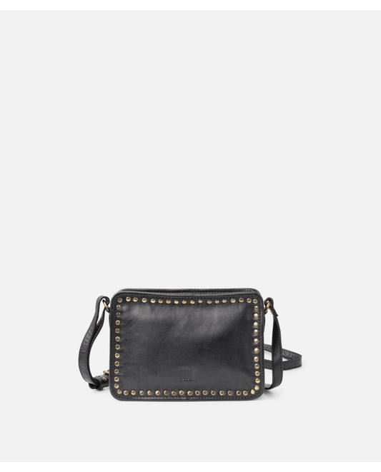BANDOLERA ROCKWALL DE PIEL NEGRO