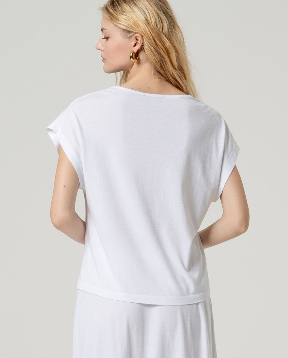 CAMISETA BÁSICA ALGODÓN ORGÁNICO BLANCO