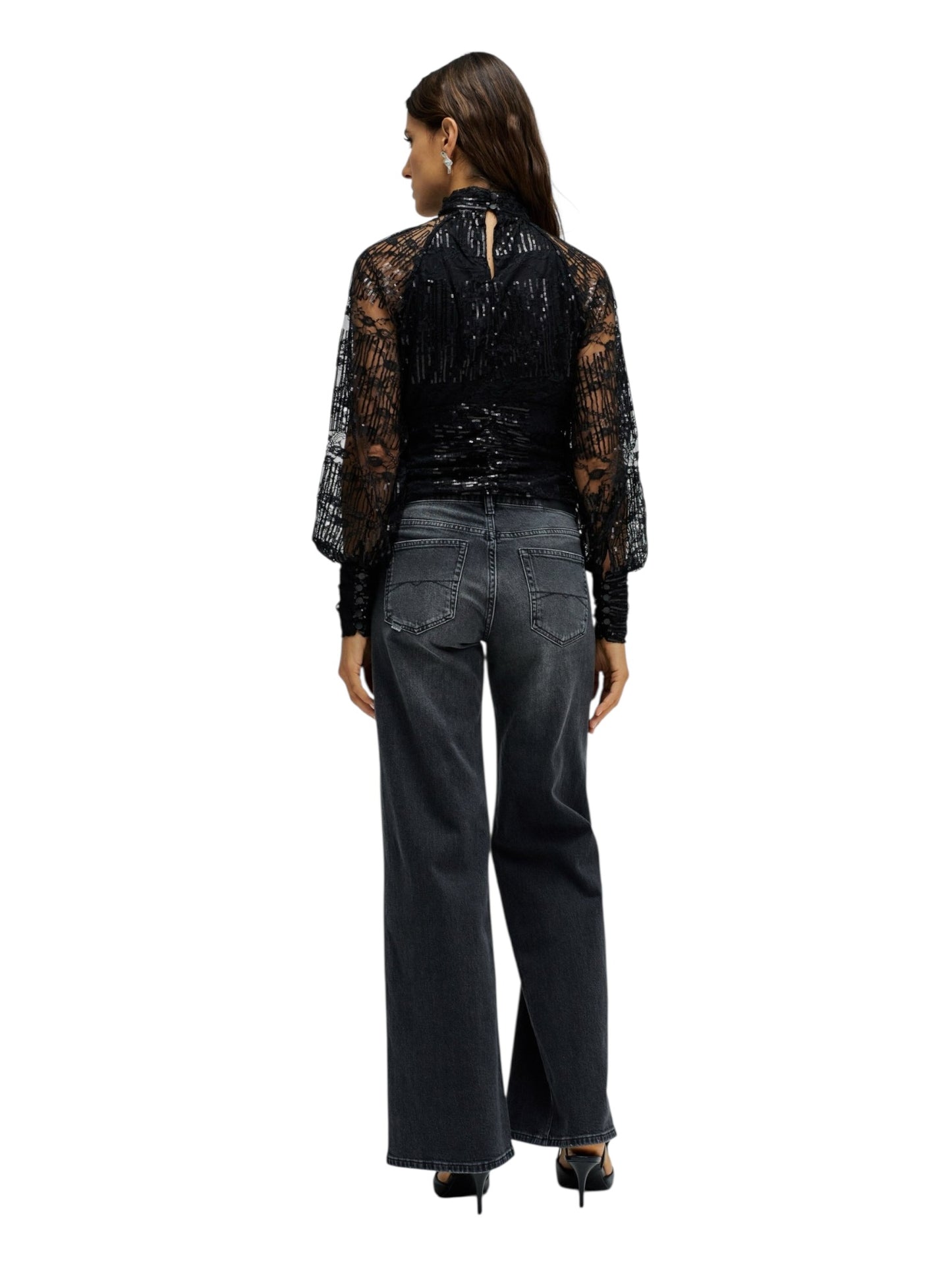 BLUSA LENTEJUELAS NEGRO