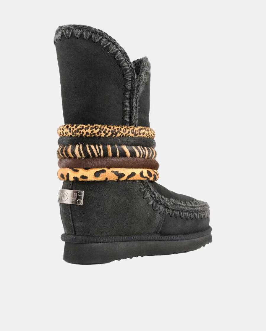 ESKIMO 24 BANGLE PONYSKIN NEGRO