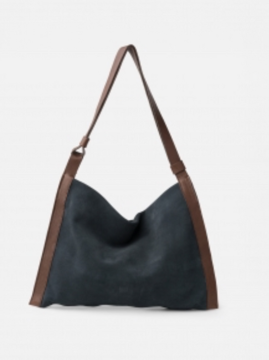 BOLSO DE HOMBRO BEAVER DE PIEL AZUL