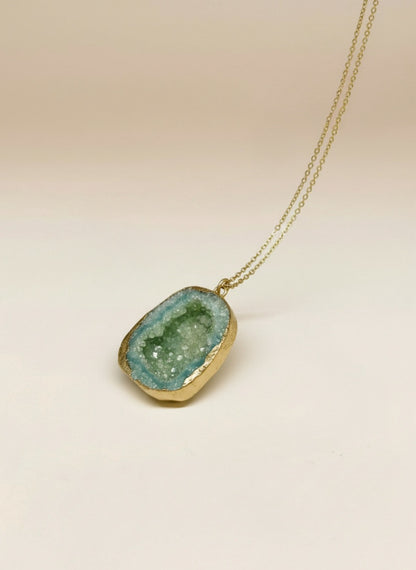 COLGANTE PIEDRA ÁGATA TURQUESA
