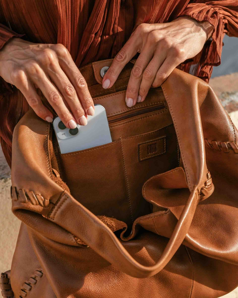 BOLSO DE HOMBRO STOCKTON DE PIEL CUERO